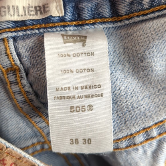 Vintage Levis Jeans 36 (Fits 34x27) Blue Light Wash Faded Faded Skate Grunge Y2K - Picture 7 of 15